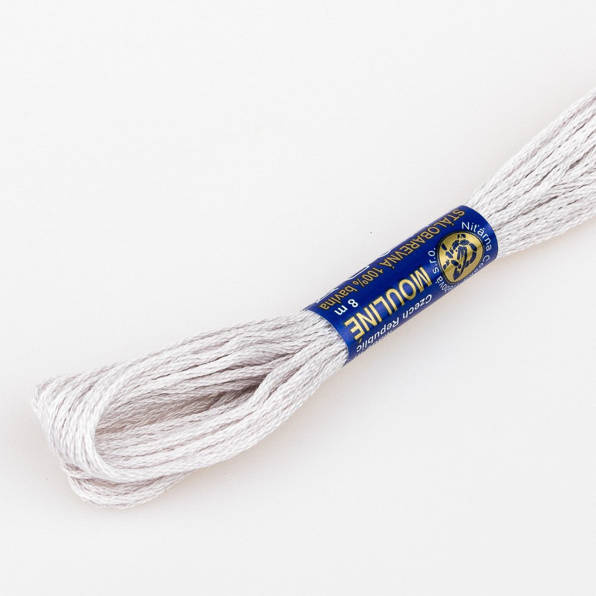 Niťárna Vyšívací příze MOULINE / MULINKA 4202 bledě nachová starorůžová, jednobarevná, 2g/8m