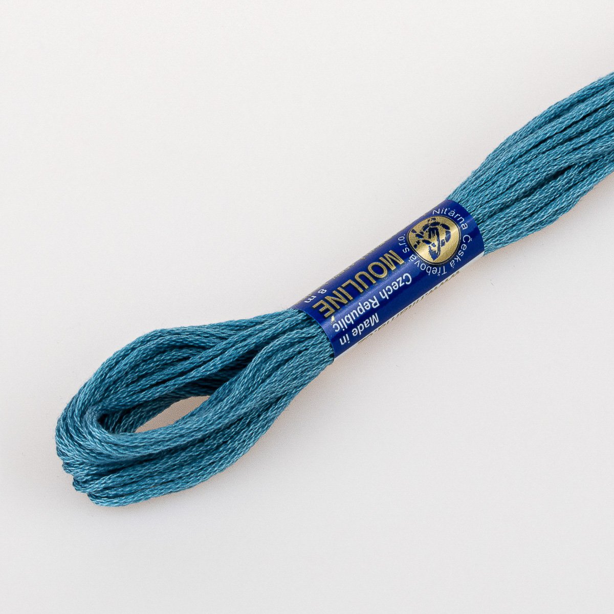 Niťárna Vyšívací příze MOULINE / MULINKA 5182 sojčí modř, jednobarevná, 2g/8m