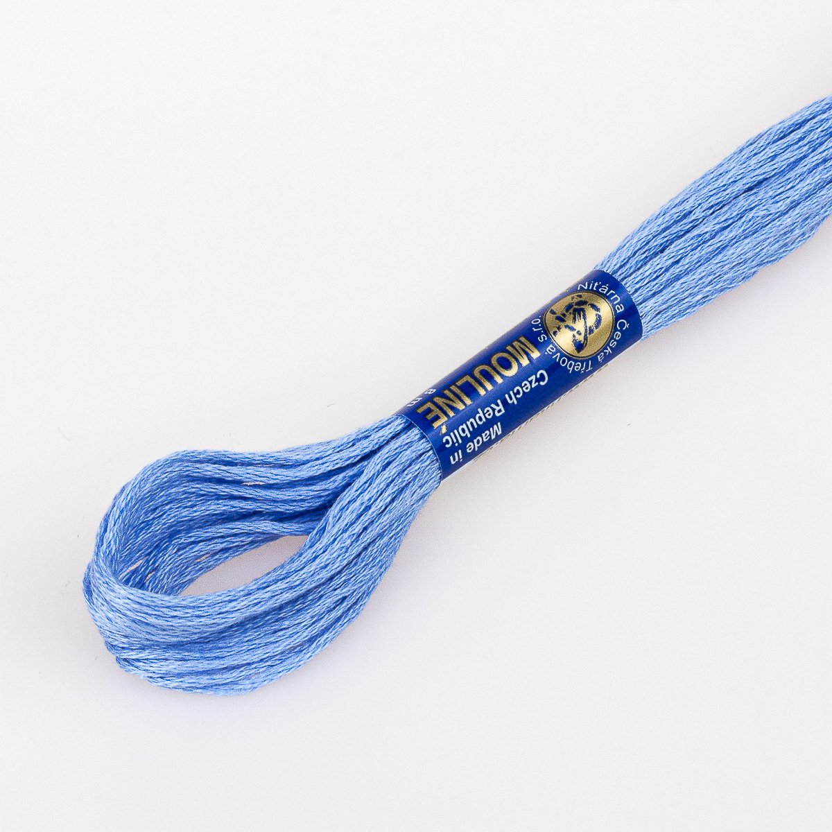 Niťárna Vyšívací příze MOULINE / MULINKA 5532 blankytná modř, jednobarevná, 2g/8m