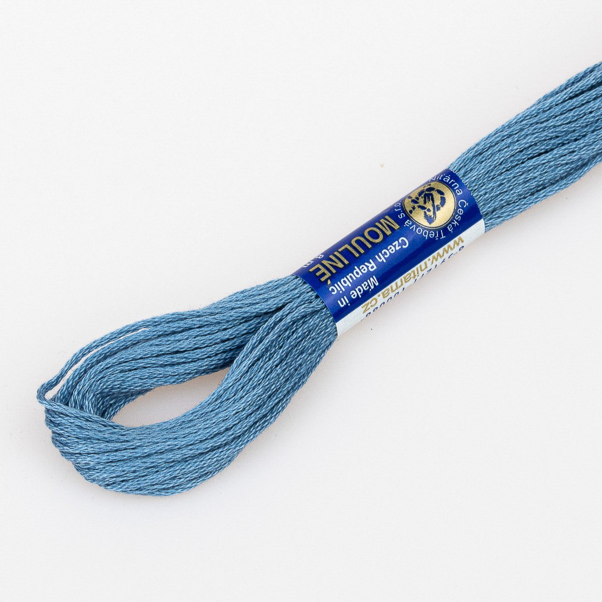 Niťárna Vyšívací příze MOULINE / MULINKA 5842 modrošedá, jednobarevná, 2g/8m