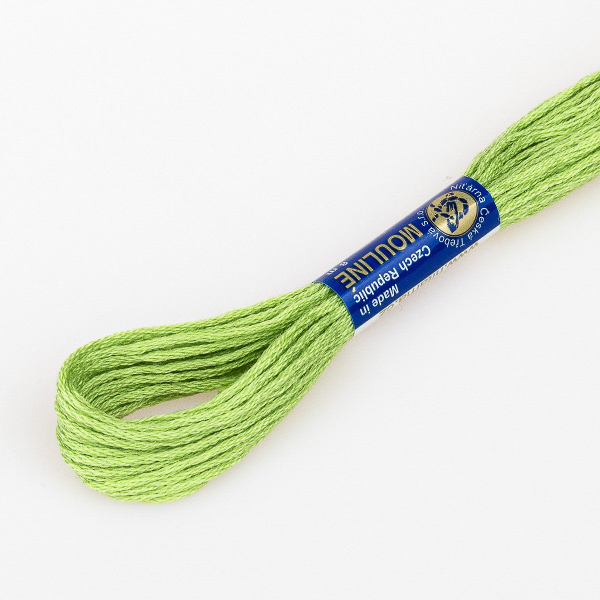 Niťárna Vyšívací příze MOULINE / MULINKA 6232 charteuska zelená, jednobarevná, 2g/8m