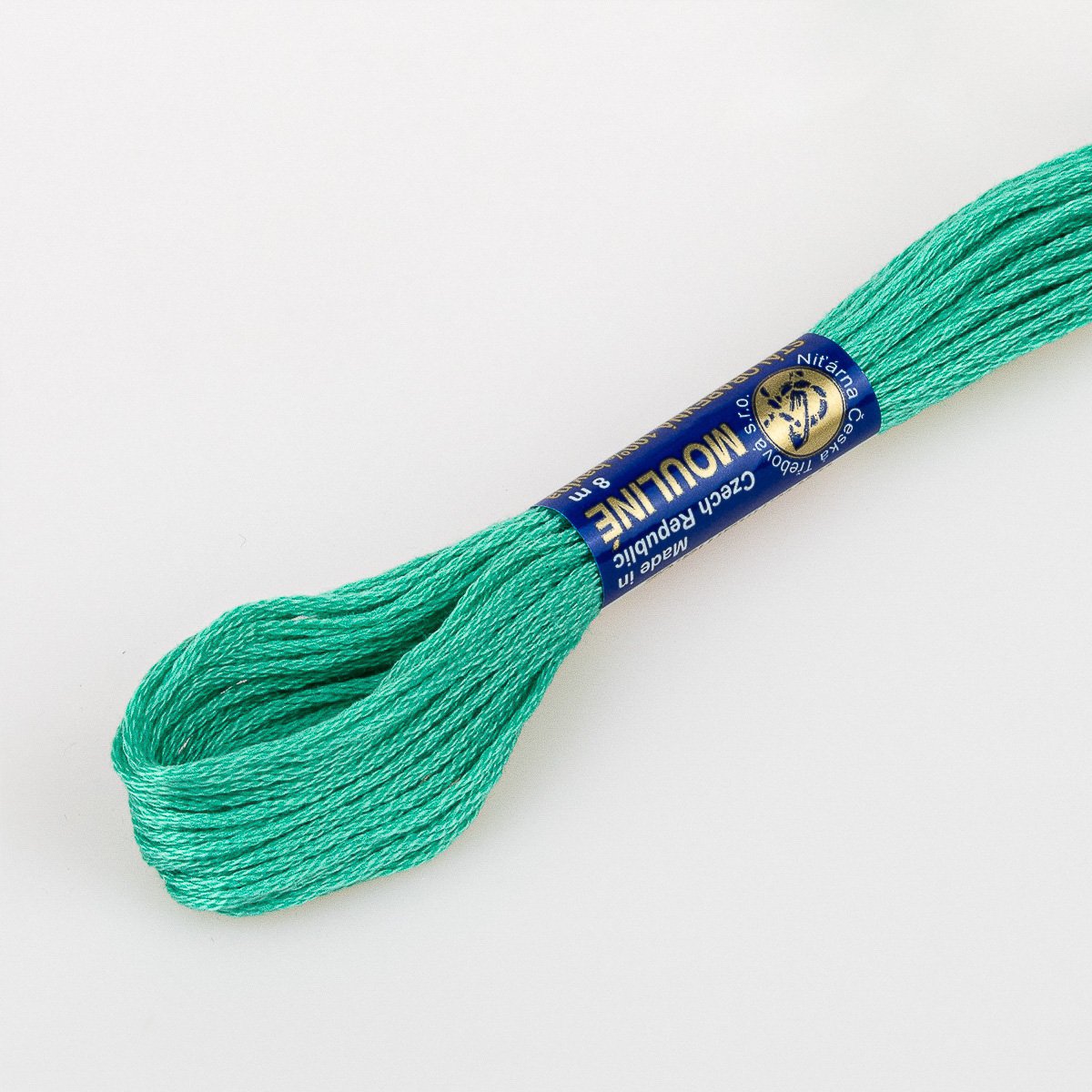 Niťárna Vyšívací příze MOULINE / MULINKA 6532 akvamarínová modrá, jednobarevná, 2g/8m