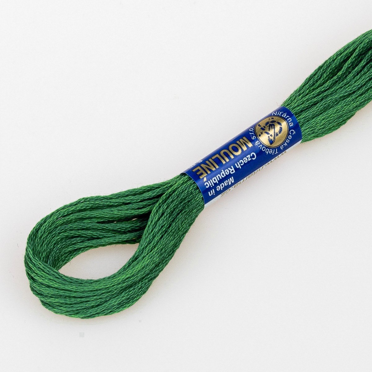 Niťárna Vyšívací příze MOULINE / MULINKA 6692 lesní zelená, jednobarevná, 2g/8m