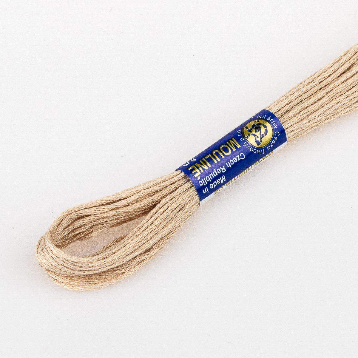 Niťárna Vyšívací příze MOULINE / MULINKA 7422 dermacol hnědá, jednobarevná, 2g/8m