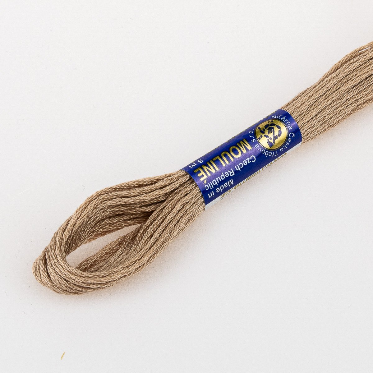 Niťárna Vyšívací příze MOULINE / MULINKA 7442 tmavý šeřík hnědá, jednobarevná, 2g/8m