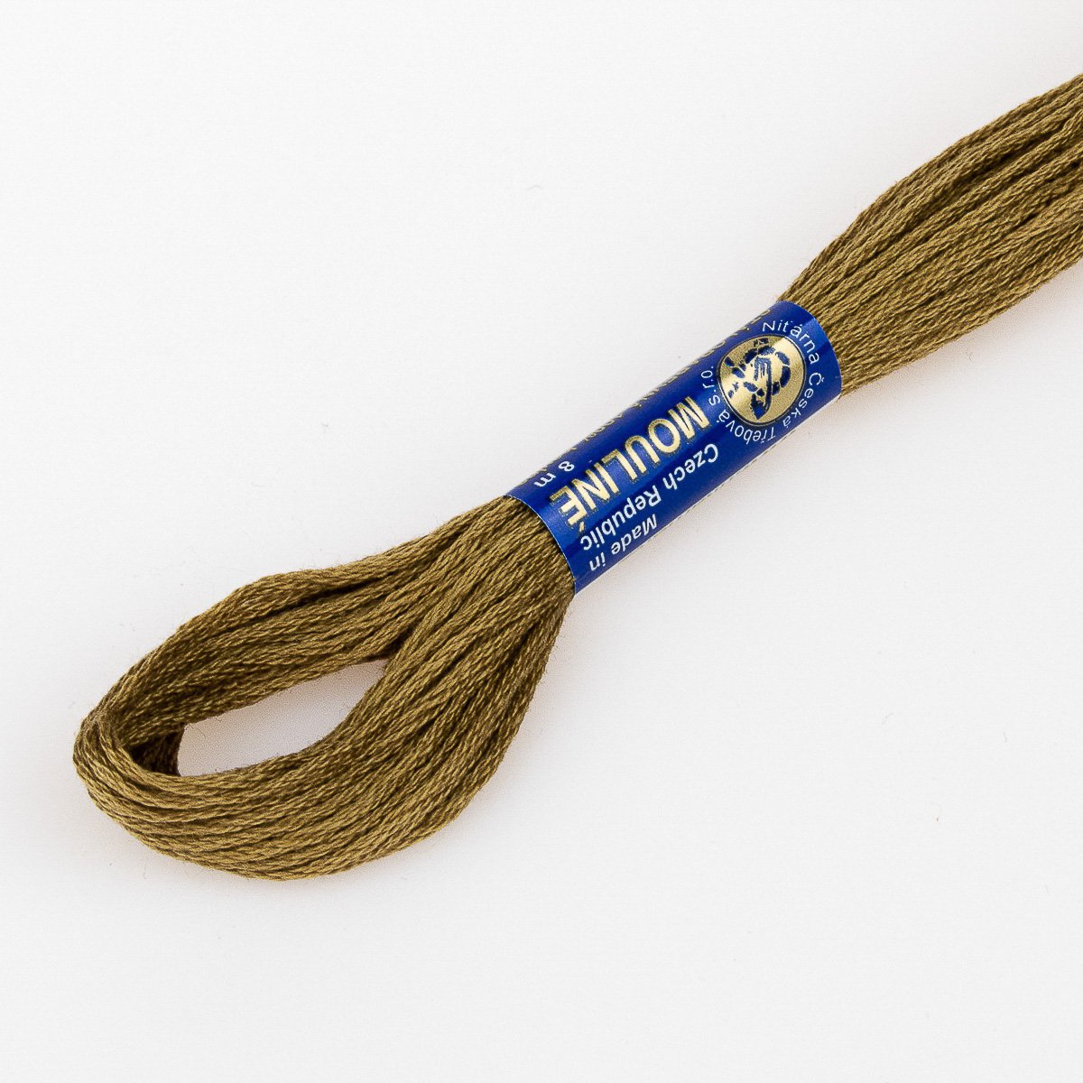 Niťárna Vyšívací příze MOULINE / MULINKA 7872 skořicová hnědá, jednobarevná, 2g/8m