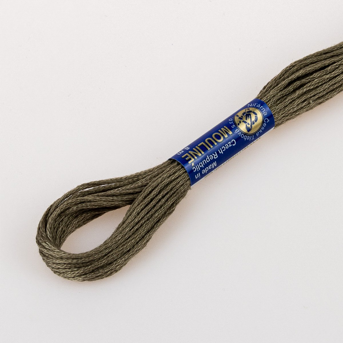 Niťárna Vyšívací příze MOULINE / MULINKA 7952 srnčí hnědá, jednobarevná, 2g/8m