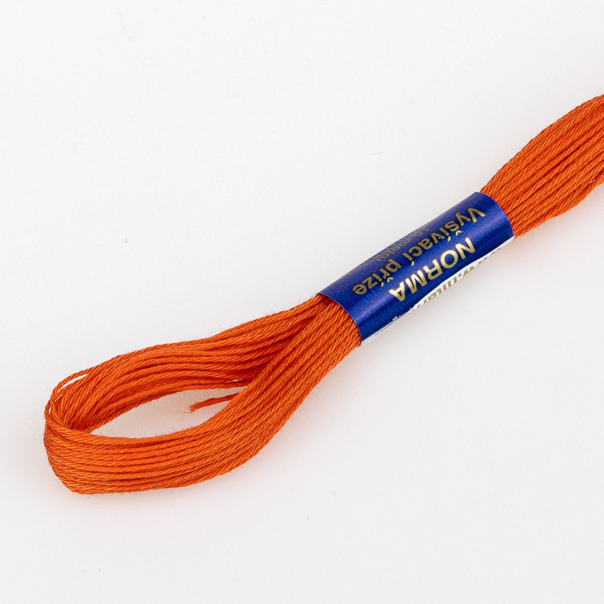 Niťárna Vyšívací příze NORMA / BAVLNKA 2392 červený pepř / oranžová, jednobarevná, 1,5g/15m