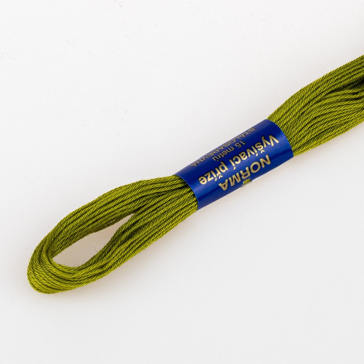 Niťárna Vyšívací příze NORMA / BAVLNKA 6772 zelené jablko, jednobarevná, 1,5g/15m