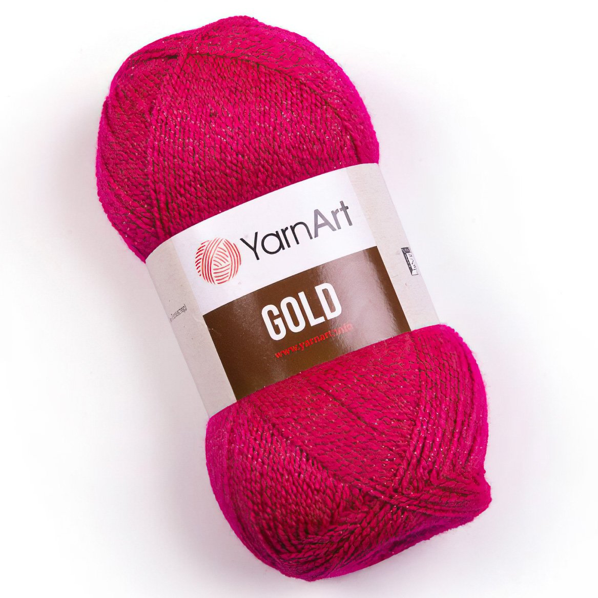 Pletací příze YarnArt GOLD 9031 sytě růžová, efektní, 100g/400m