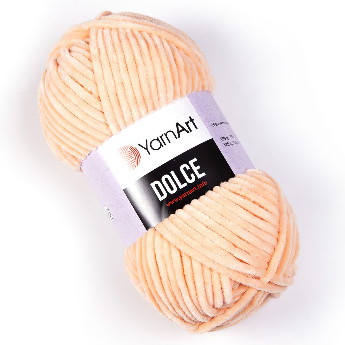 Pletací příze YarnArt DOLCE 773 meruňková, efektní, 100g/120m