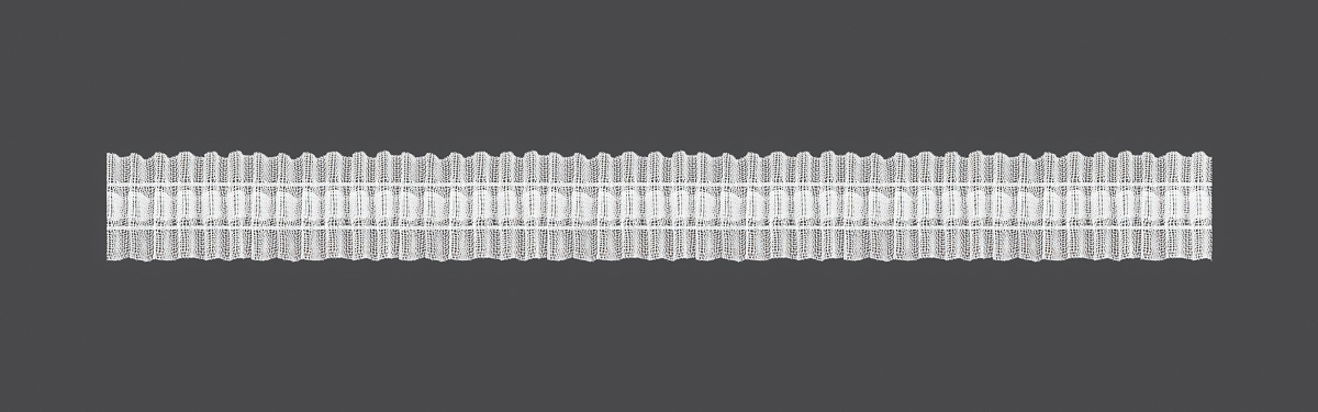 MAGAM Záclonová řasící páska, stuha, univerzální řasení, transparentní, šířka 2,5cm (v metráži)