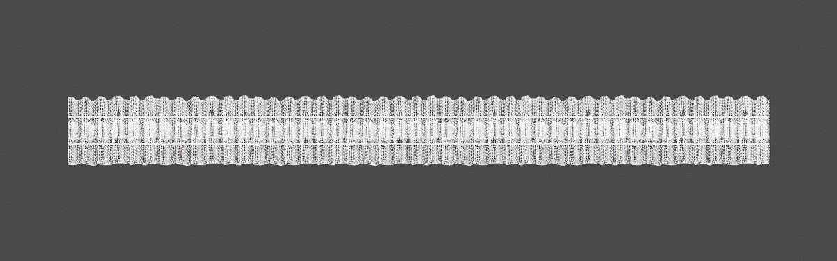 MAGAM Záclonová řasící páska, stuha, univerzální řasení, transparentní, šířka 2,5cm (v metráži)