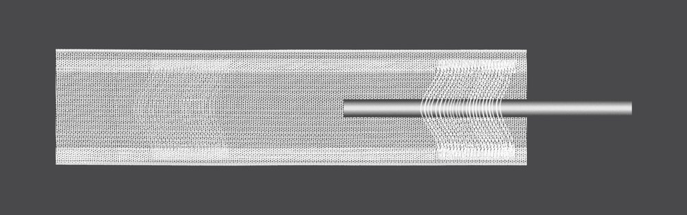 MAGAM Záclonová řasící páska, stuha TZ17, vitrážová na tyč, univerzální řasení, transparentní, šířka 10cm (v metráži)