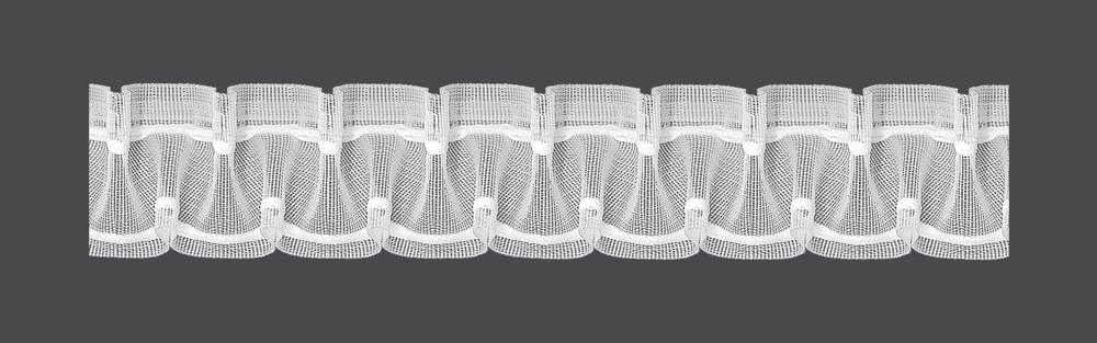 MAGAM Záclonová řasící páska, stuha Z3/Z-200, cik-cak vlnky, řasení 1:2, transparentní, šířka 5cm (v metráži)