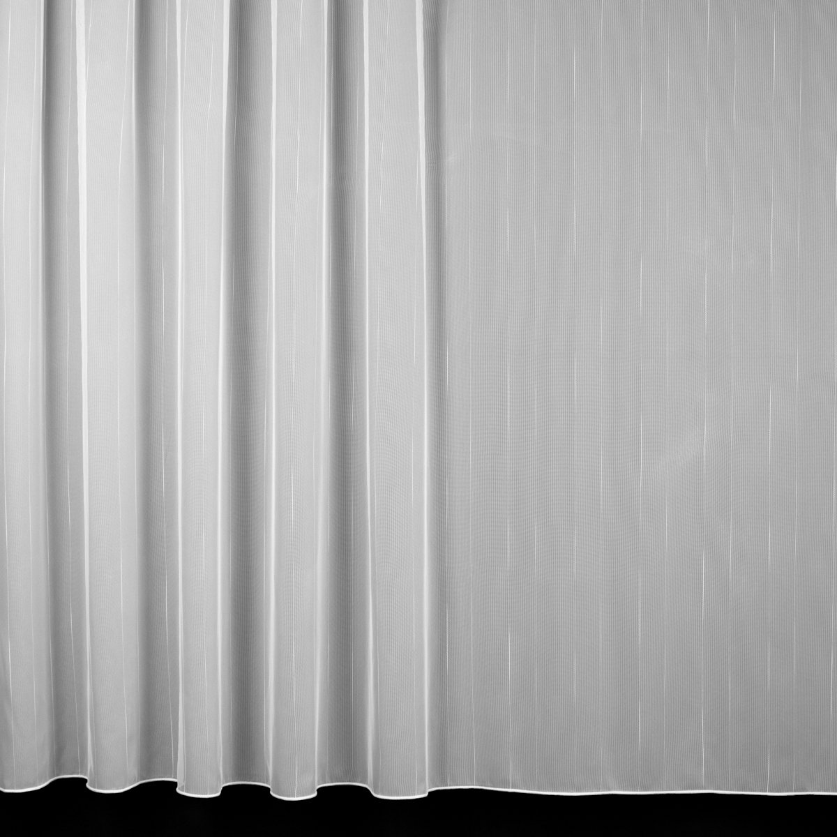 Brilltex Žakárová záclona 2887/10, pršíčko, přírodně bílá, s olůvkem, výška 140cm (v metráži)