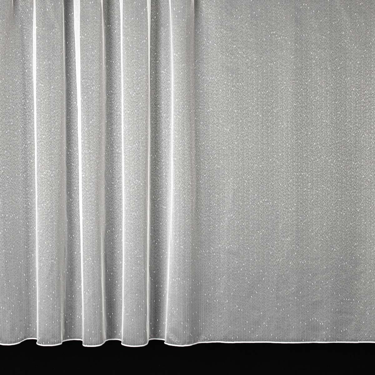 Žakárová záclona 5014, nopky / pršíčko, bílá, s olůvkem, výška 320cm (v metráži)