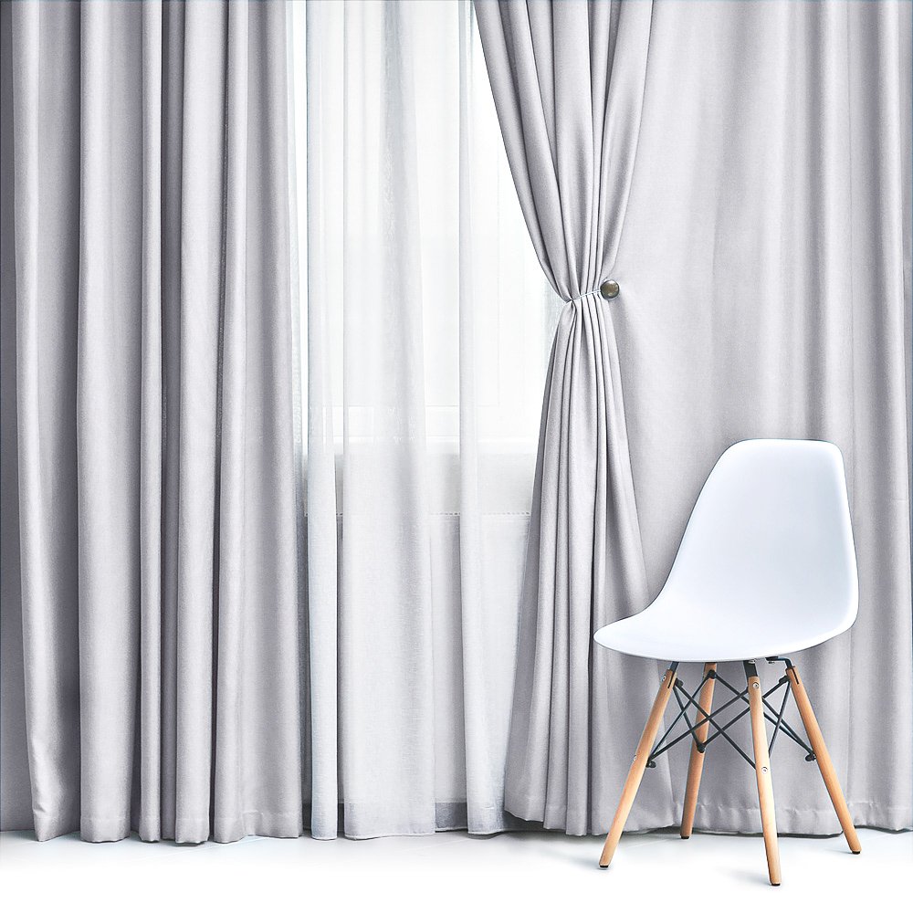 Olzatex Zatemňovací / termoizolační závěs, blackout jednobarevný UNI OLZ-100 šedobílý, šířka 150cm (látka v metráži)