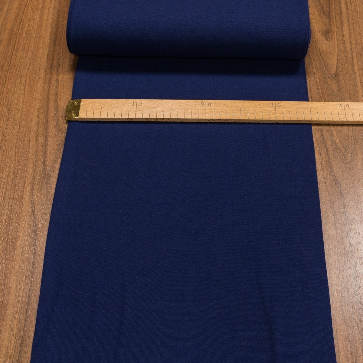 Žebrovaný bavlněný úplet 6201/0807 jemný / hladký, švestkově modrý, š.35cm (látka v metráži)