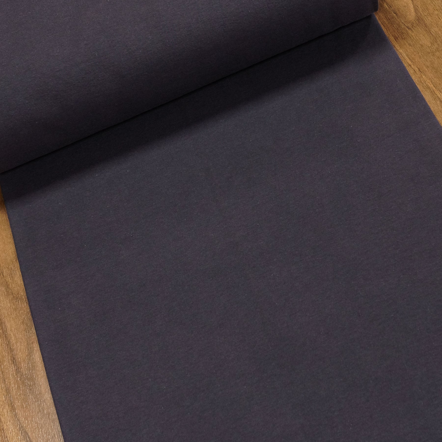 Žebrovaný bavlněný úplet 8058.002 jemný, jednobarevný tmavě světle šedý, š.35cm (látka v metráži)