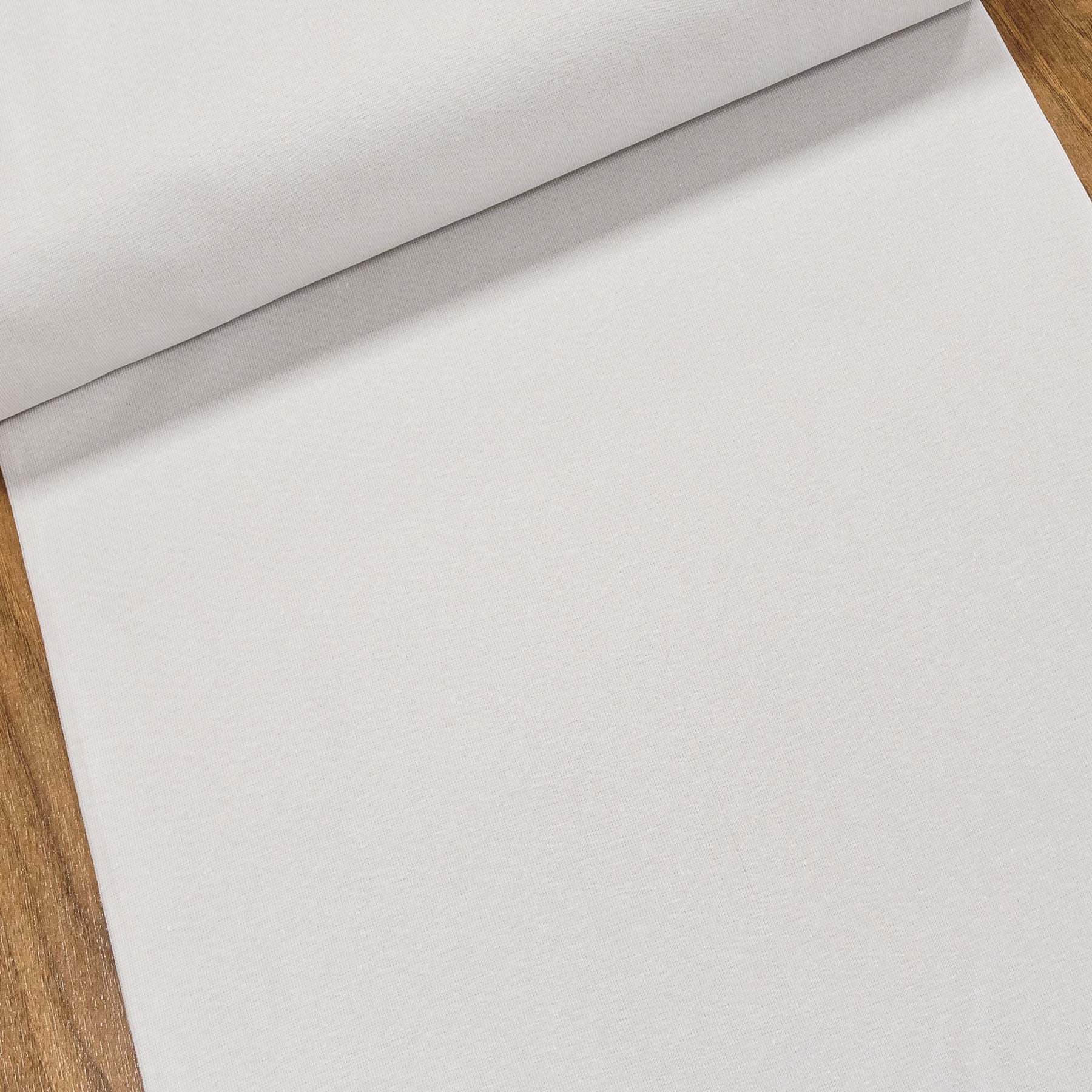 Žebrovaný bavlněný úplet 8058.004 jemný, jednobarevný světle šedý, š.35cm (látka v metráži)