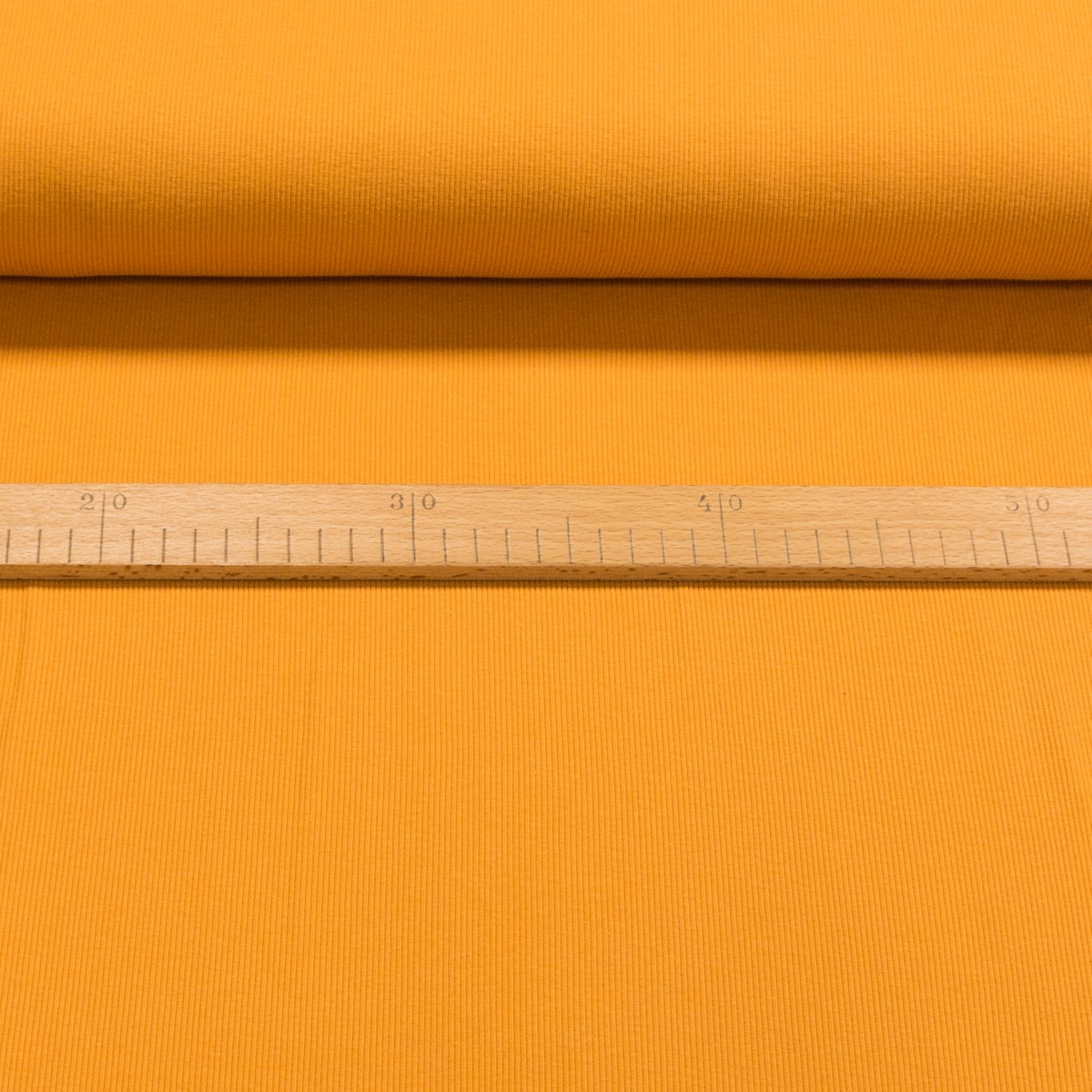 Žebrovaný bavlněný úplet DT-23022 hořčicový, š.115cm (látka v metráži)