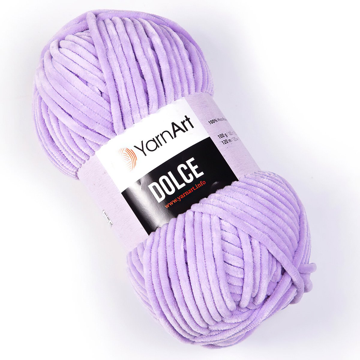 Pletací příze YarnArt DOLCE 744 světle fialová, efektní, 100g/120m