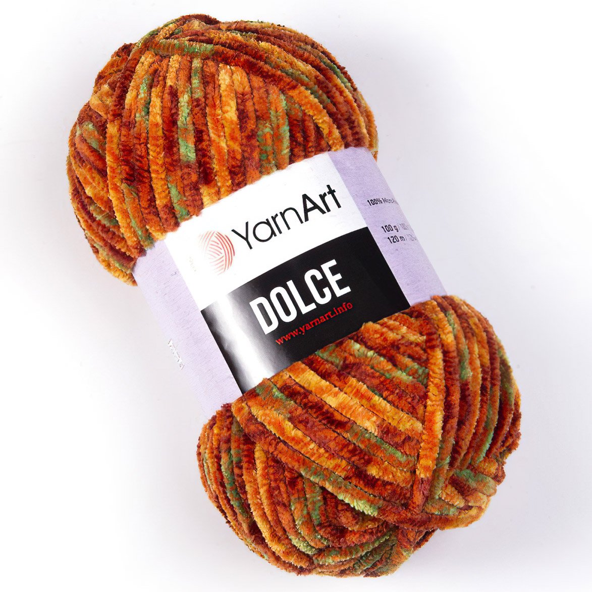 Pletací příze YarnArt DOLCE 810 terra melírovaná, efektní, 100g/120m