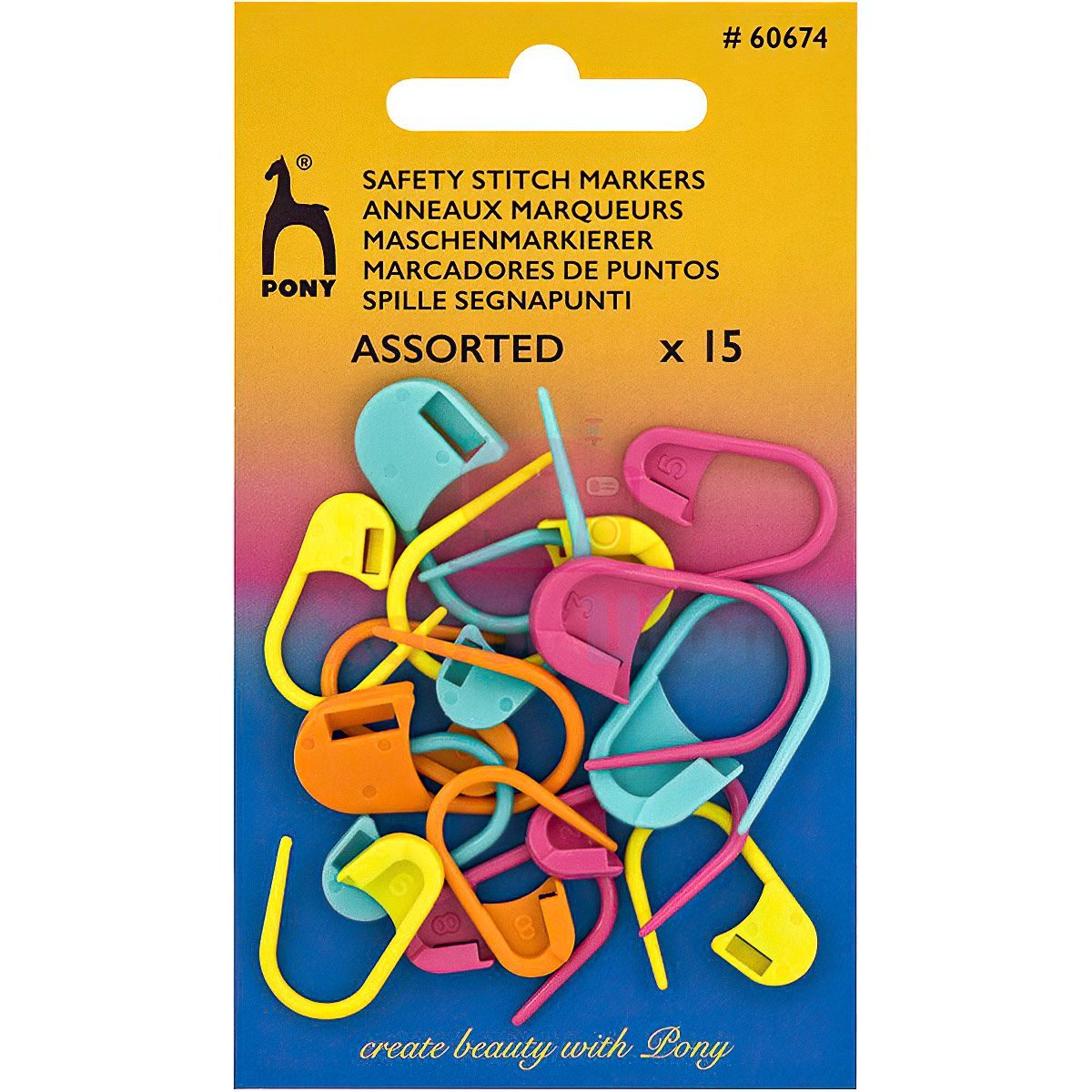 Storex Značkovač PONY označovač, plast, sada 15ks (5ks větší, 10 ks menší)