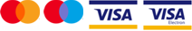 Akceptujeme karty Mastercard, Maestro, VISA a VISA electron